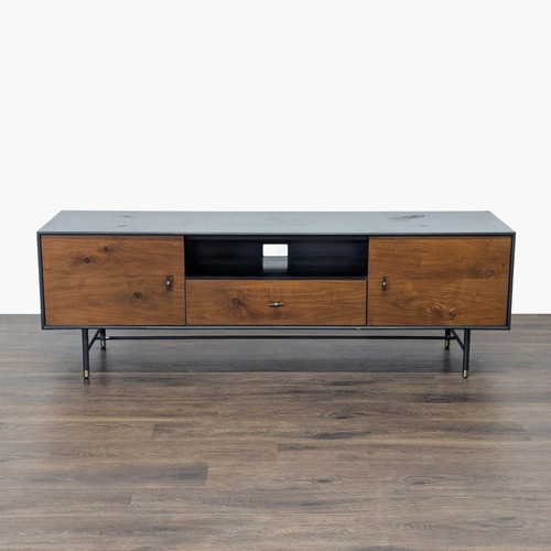 Used West Elm Modernist Wood and Lacquer Media Console for sale on AptDeco