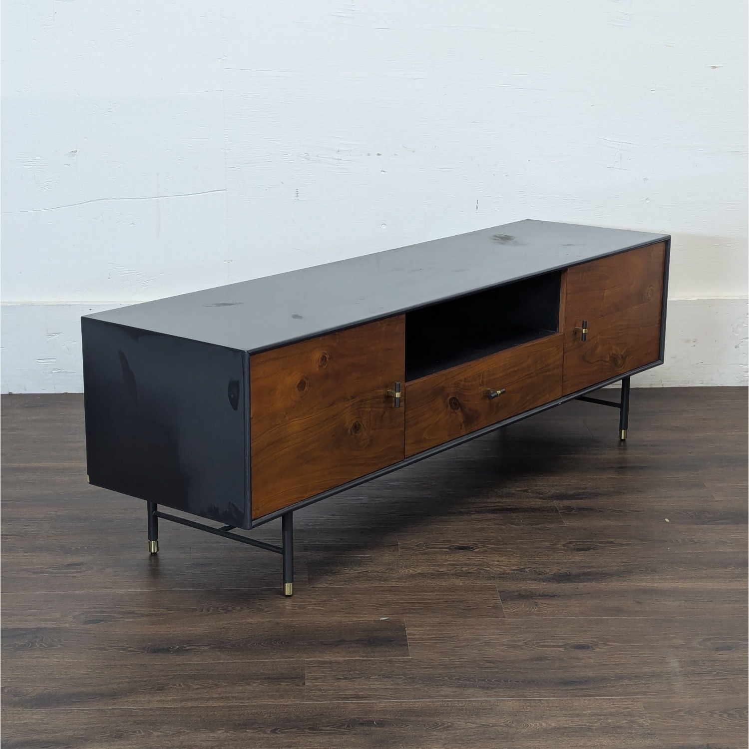 West Elm Modernist Wood and Lacquer Media Console - image-5