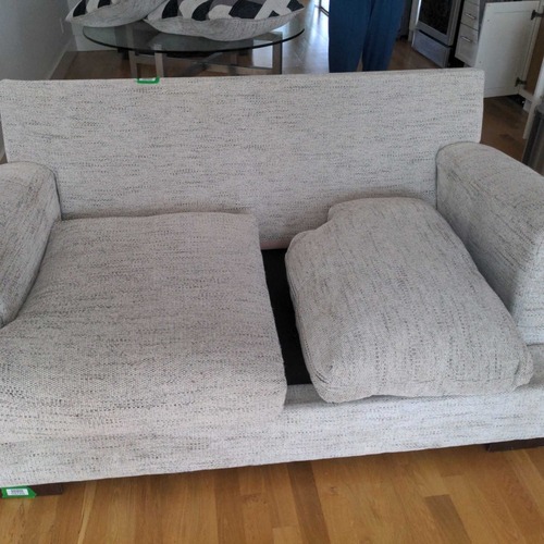 Used Ashley Furniture Vayda Gray Loveseat for sale on AptDeco