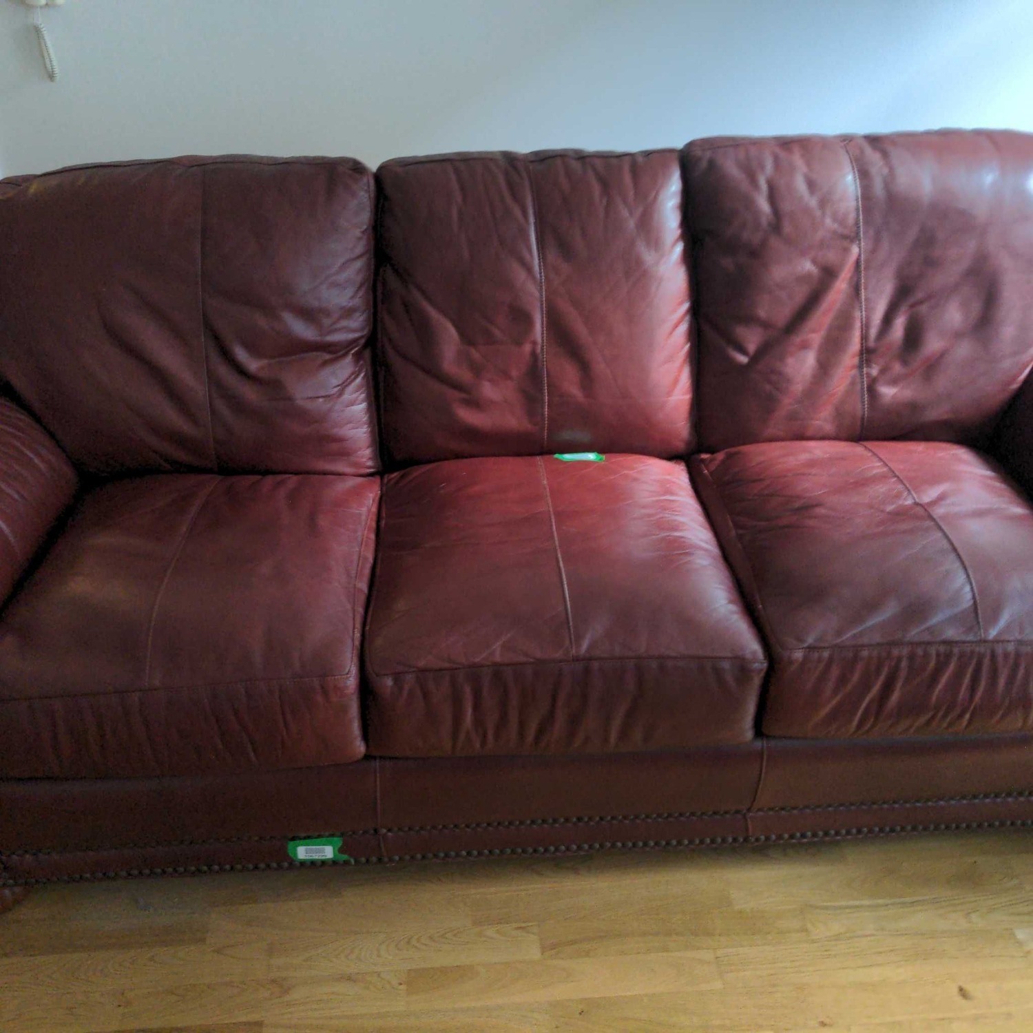 Classic 3-Seat Leather Sofa with Rolled Arms - image-8