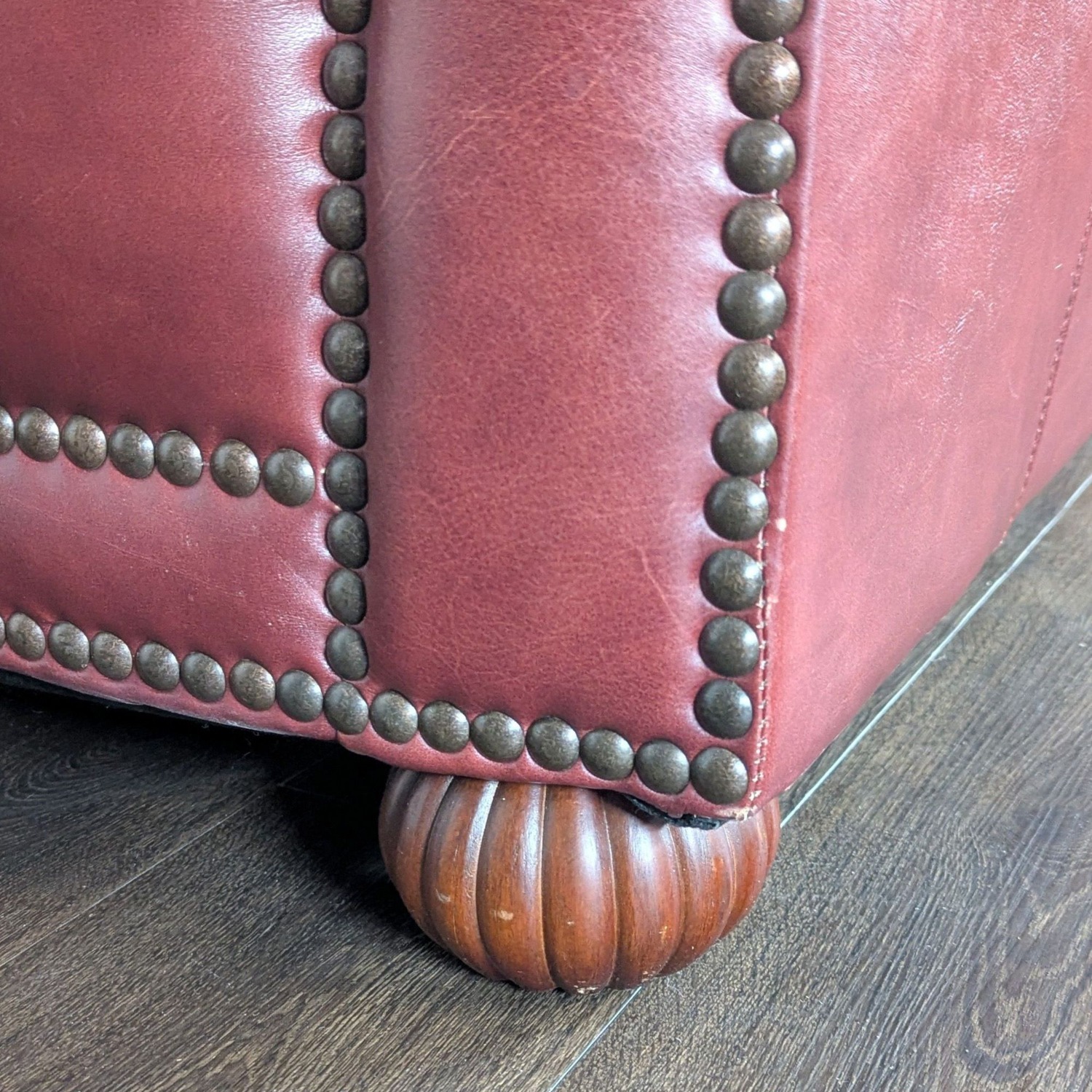 Classic 3-Seat Leather Sofa with Rolled Arms - image-6