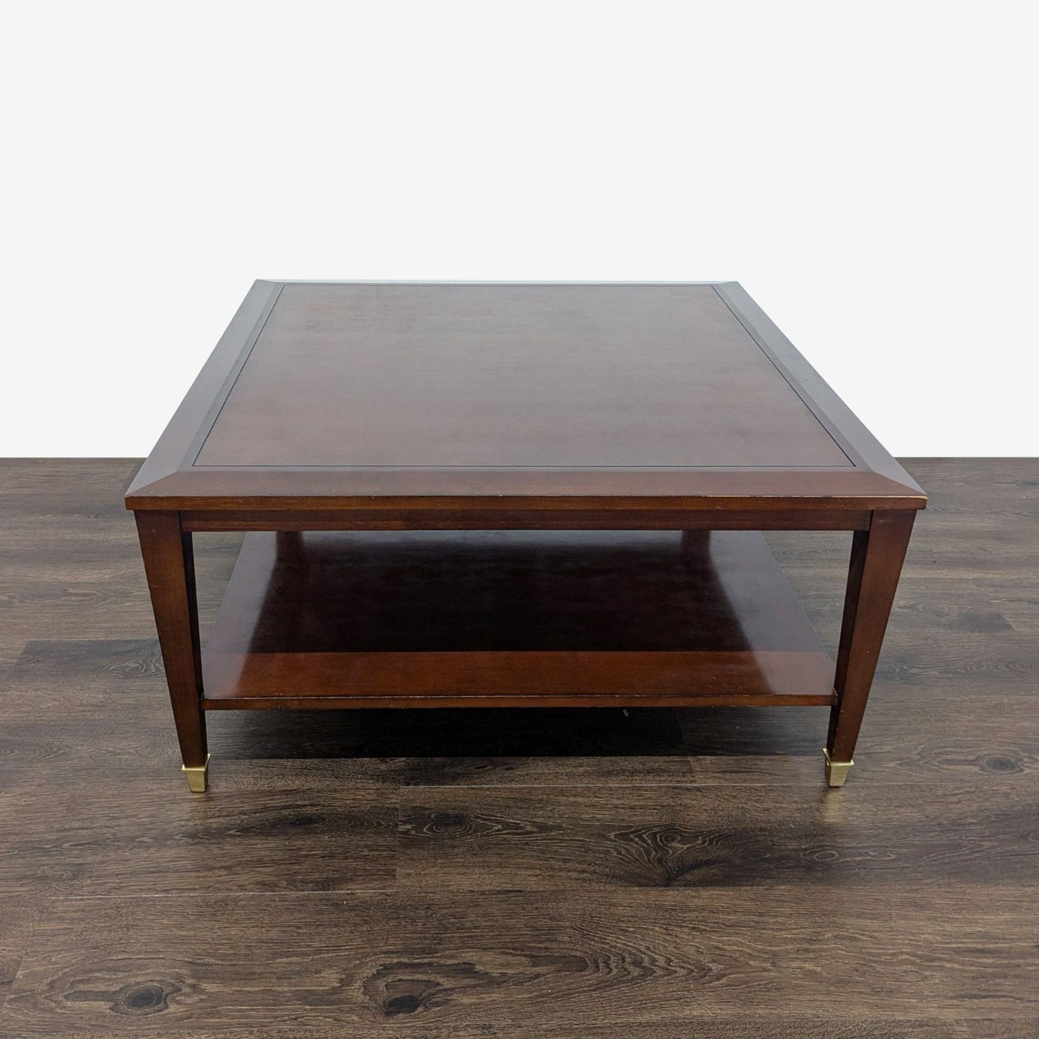 Wood Coffee Table with Shelf - image-3