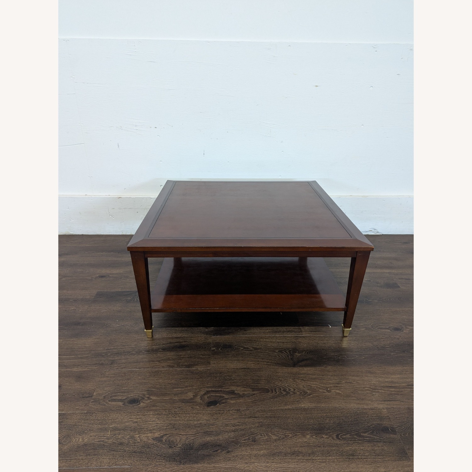 Wood Coffee Table with Shelf - image-5