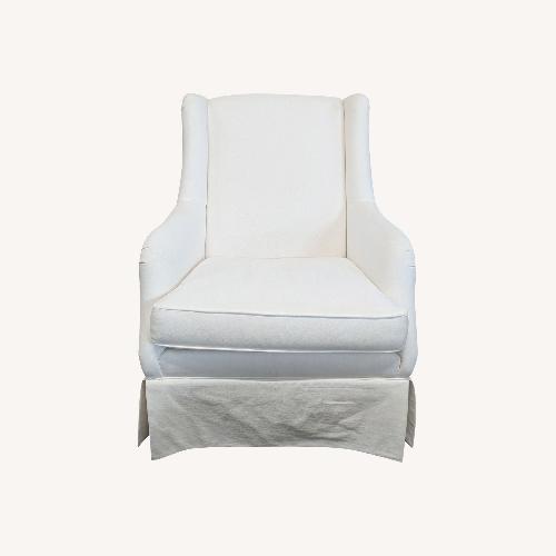 Used Ethan Allen Transitional White Lounge Chair for sale on AptDeco