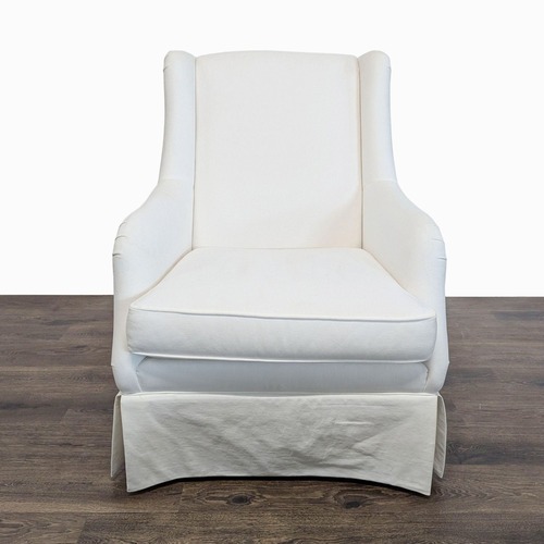 Used Ethan Allen Transitional White Lounge Chair for sale on AptDeco