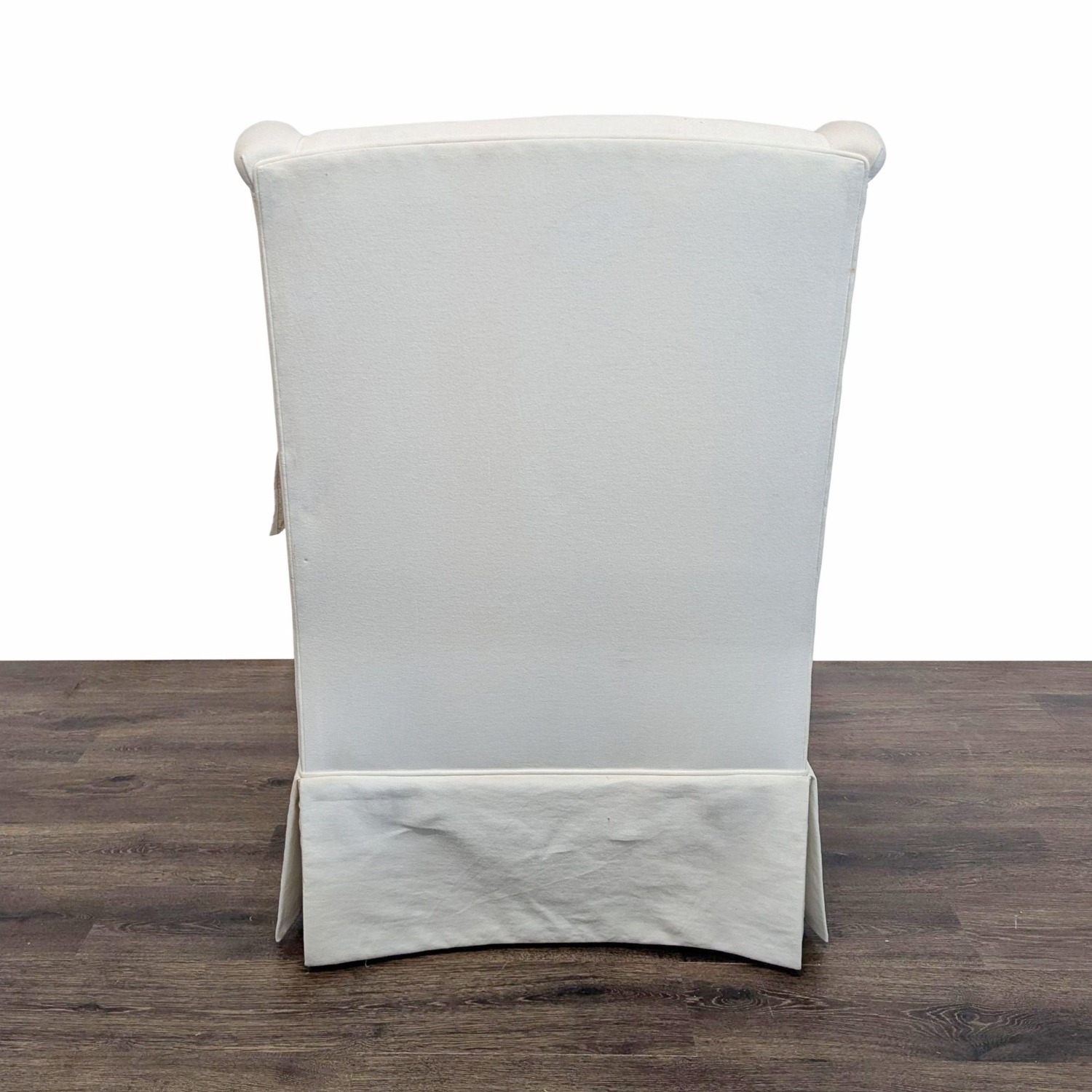 Ethan Allen Transitional White Lounge Chair - image-3