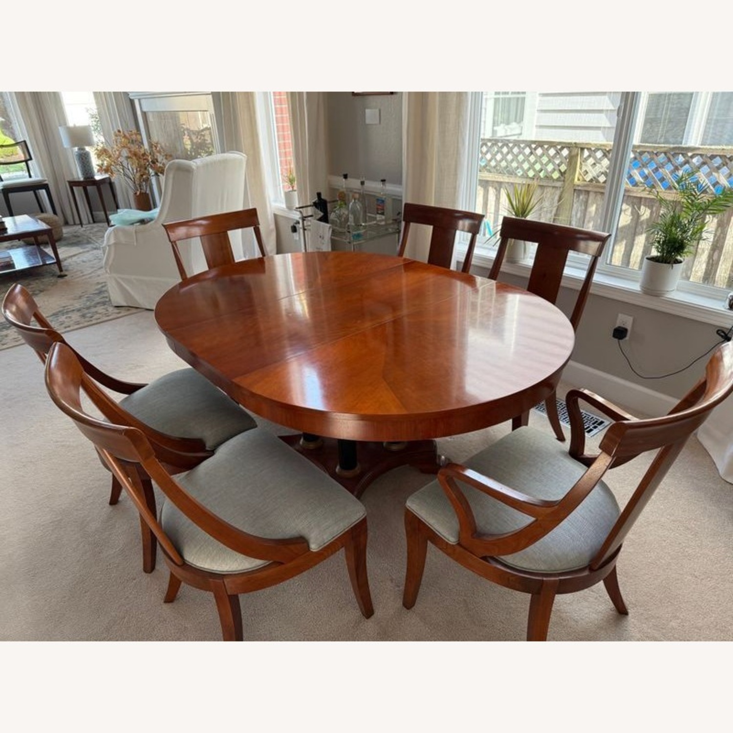 Ethan Allen 8-Piece Wood Dining Set  - image-9