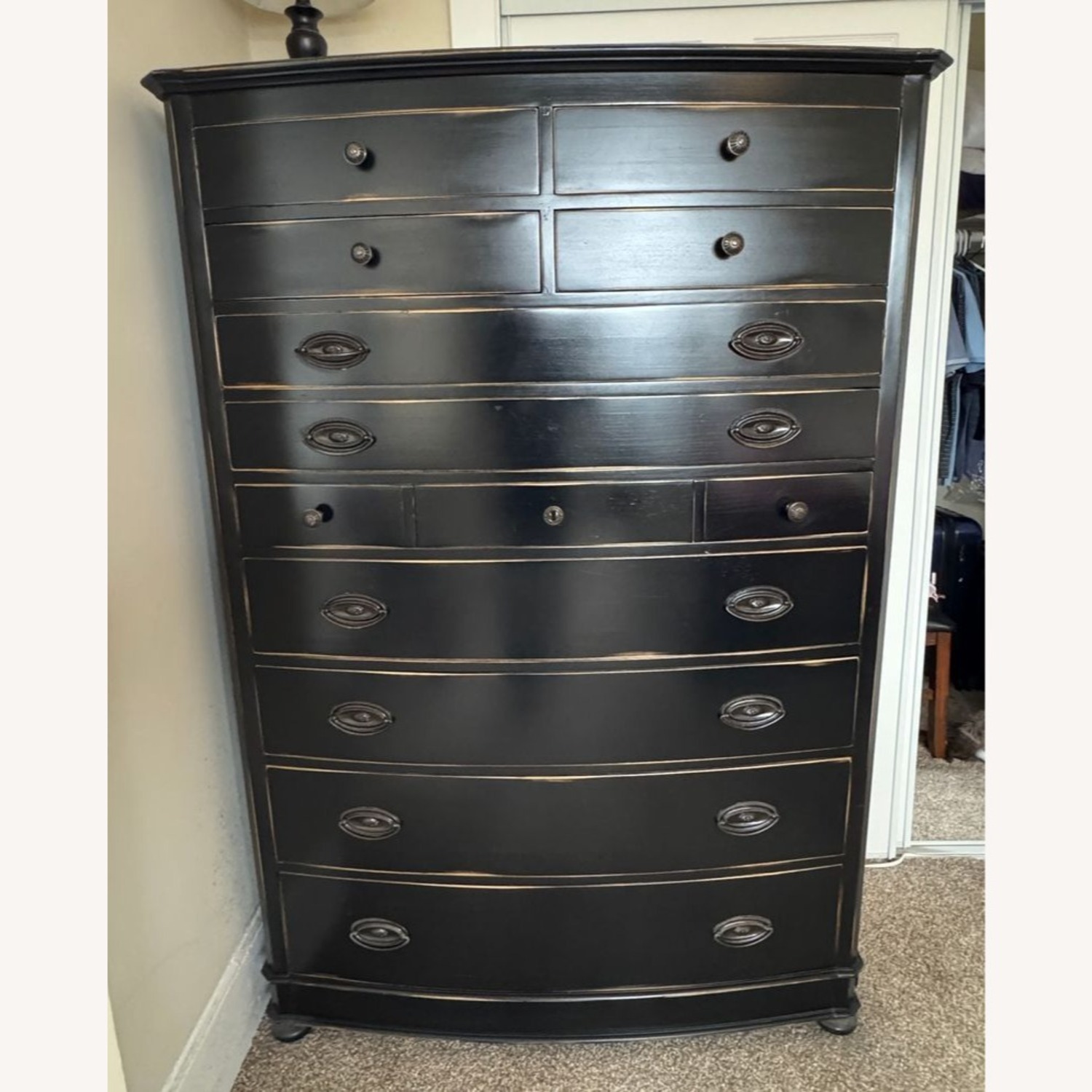 Hand Made Black 11-Drawer Chest  - image-1