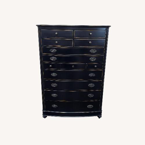 Used Hand Made Black 11-Drawer Chest  for sale on AptDeco