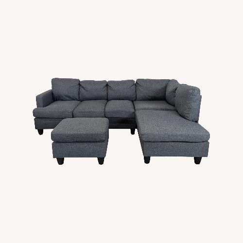 Used Modern Sectional Sofa L-shaped with Convertible for sale on AptDeco
