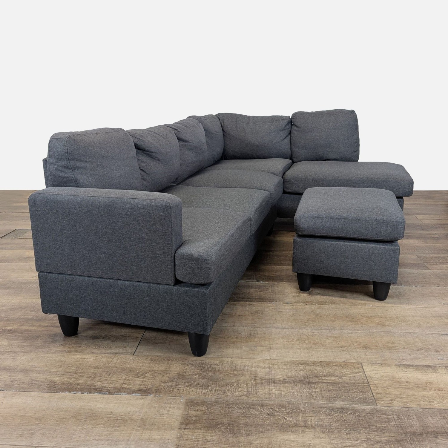 Modern Sectional Sofa L-shaped with Convertible - image-4