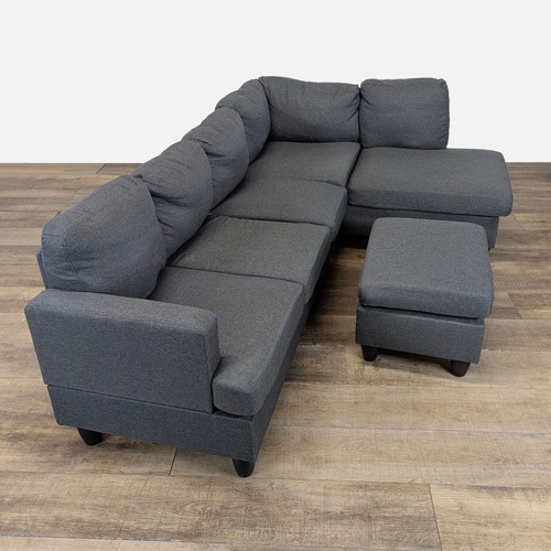 Used Modern Sectional Sofa L-shaped with Convertible for sale on AptDeco