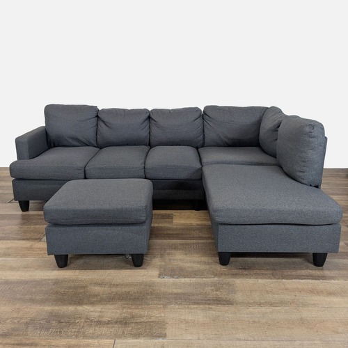 Used Modern Sectional Sofa L-shaped with Convertible for sale on AptDeco