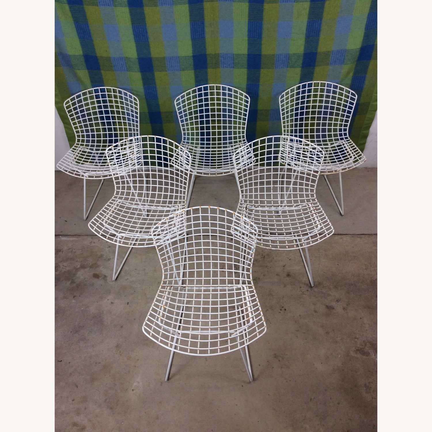 Set of 6 Metal Chairs by Harry Bertoia for Knoll - image-5