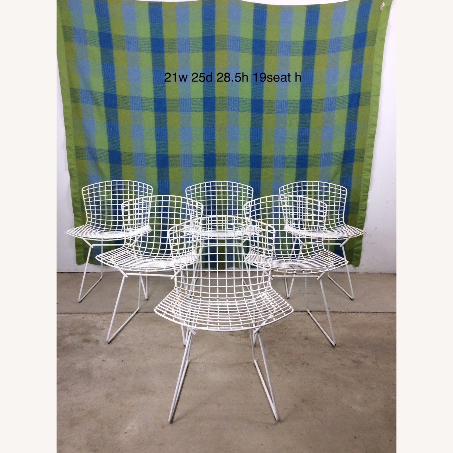 Set of 6 Metal Chairs by Harry Bertoia for Knoll - image-32