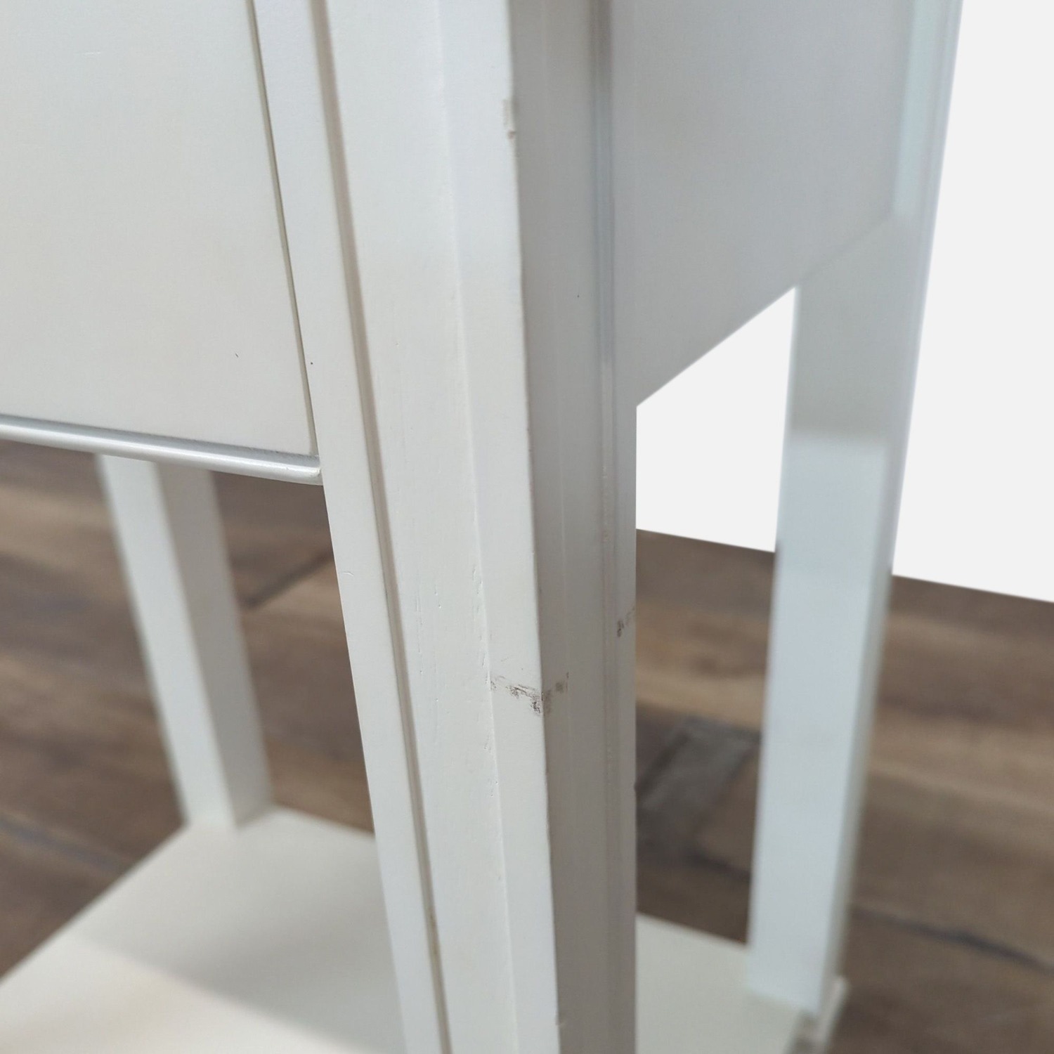 One Drawer Wood Nightstand - image-3