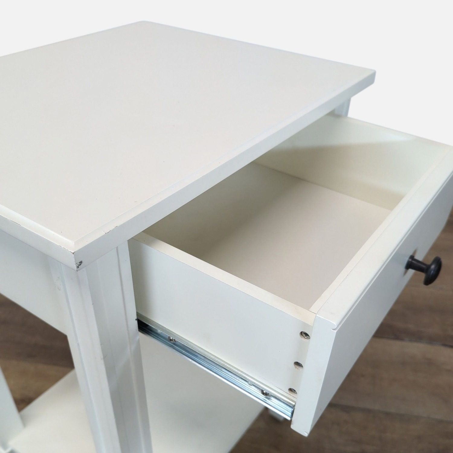 One Drawer Wood Nightstand - image-2