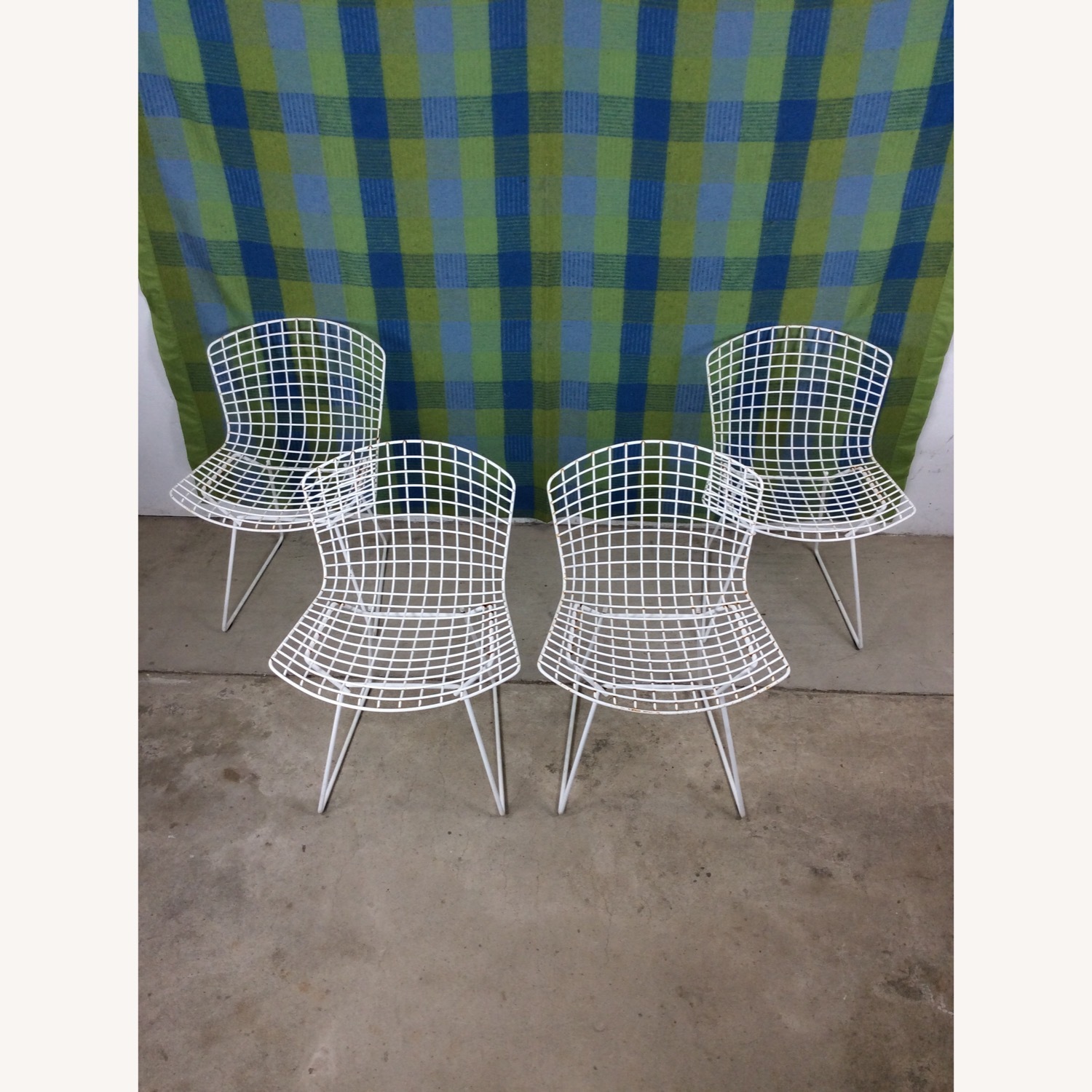 Set of 4 Metal Chairs by Harry Bertoia for Knoll - image-3