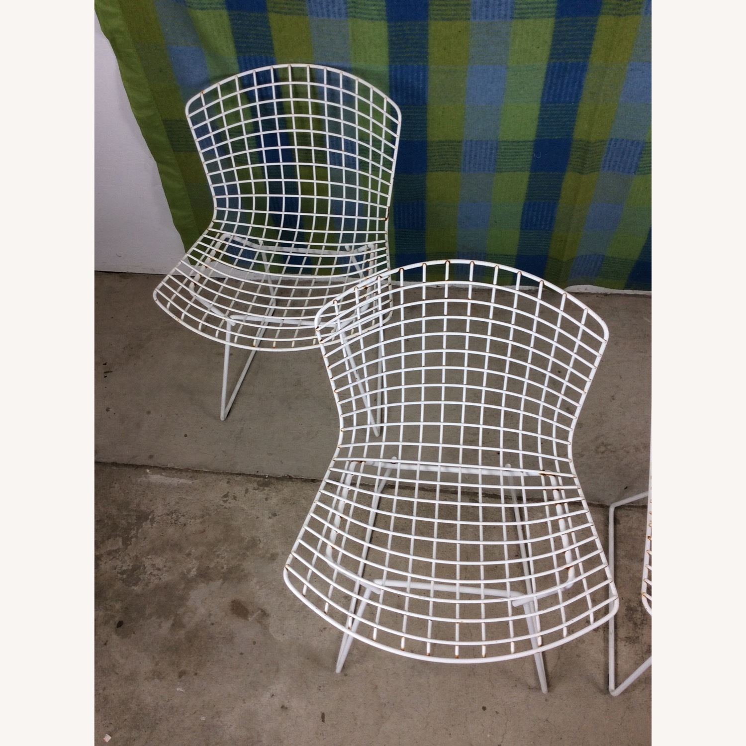 Set of 4 Metal Chairs by Harry Bertoia for Knoll - image-4