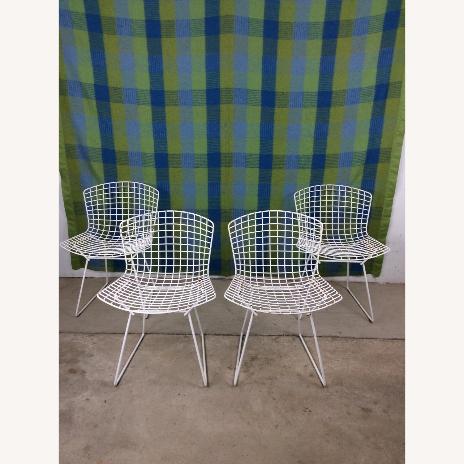 Set of 4 Metal Chairs by Harry Bertoia for Knoll - image-1