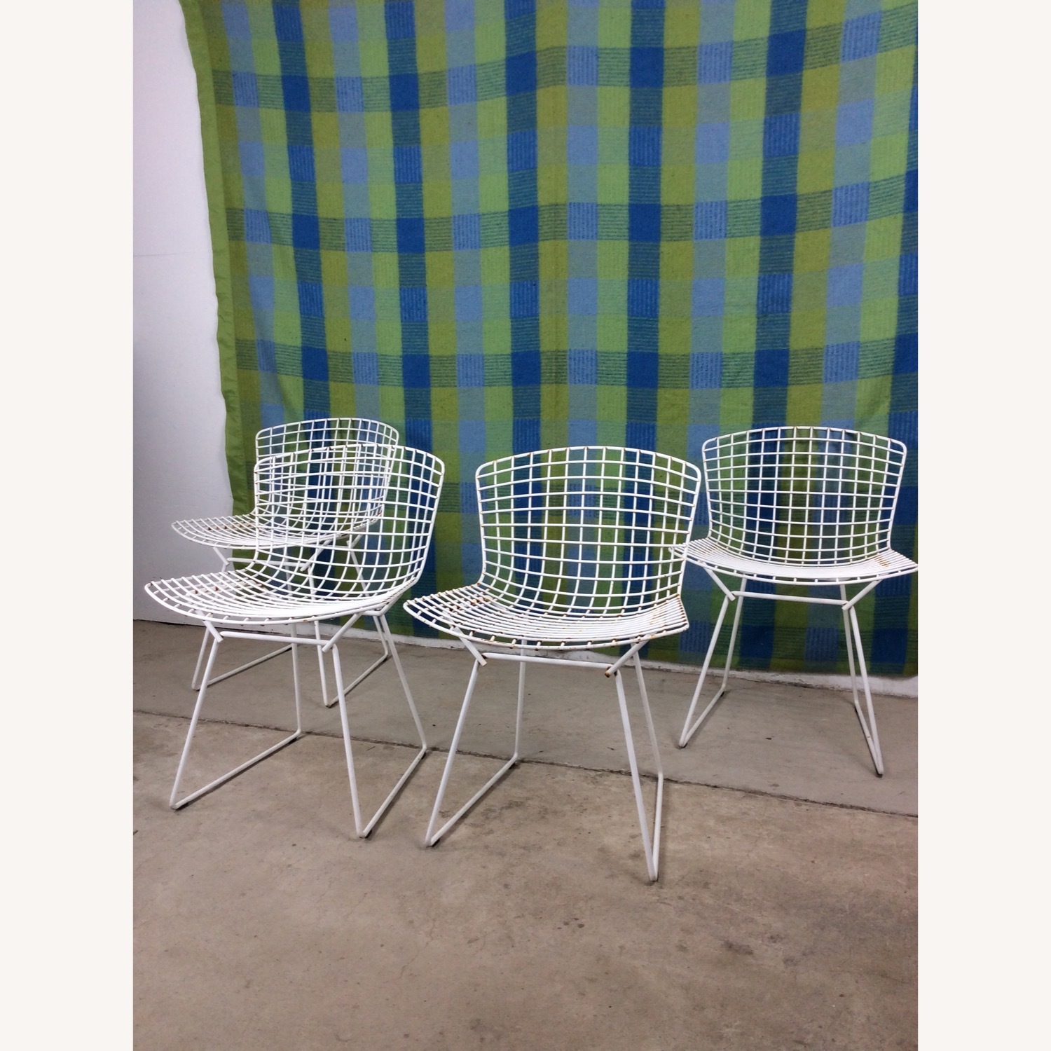 Set of 4 Metal Chairs by Harry Bertoia for Knoll - image-2