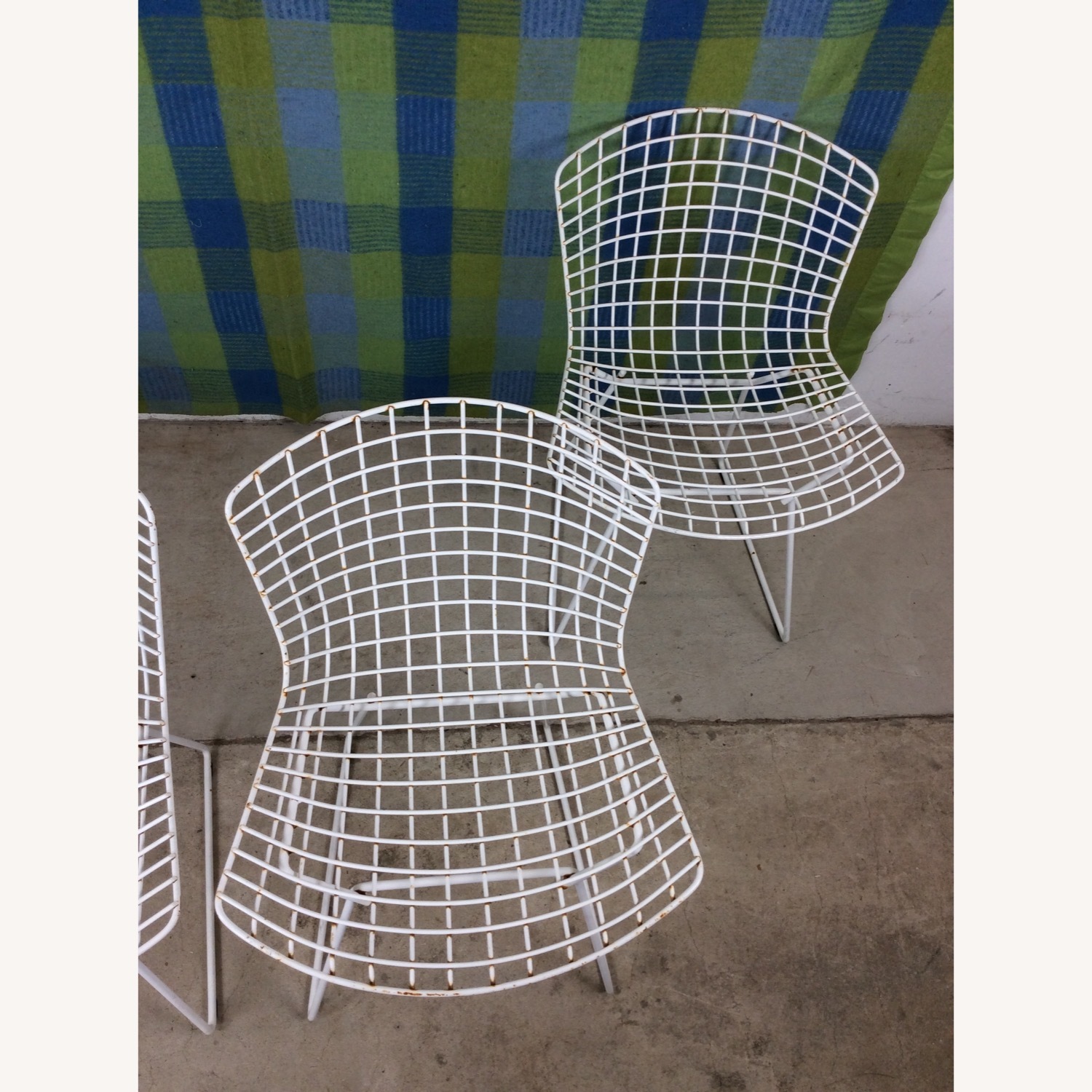 Set of 4 Metal Chairs by Harry Bertoia for Knoll - image-5