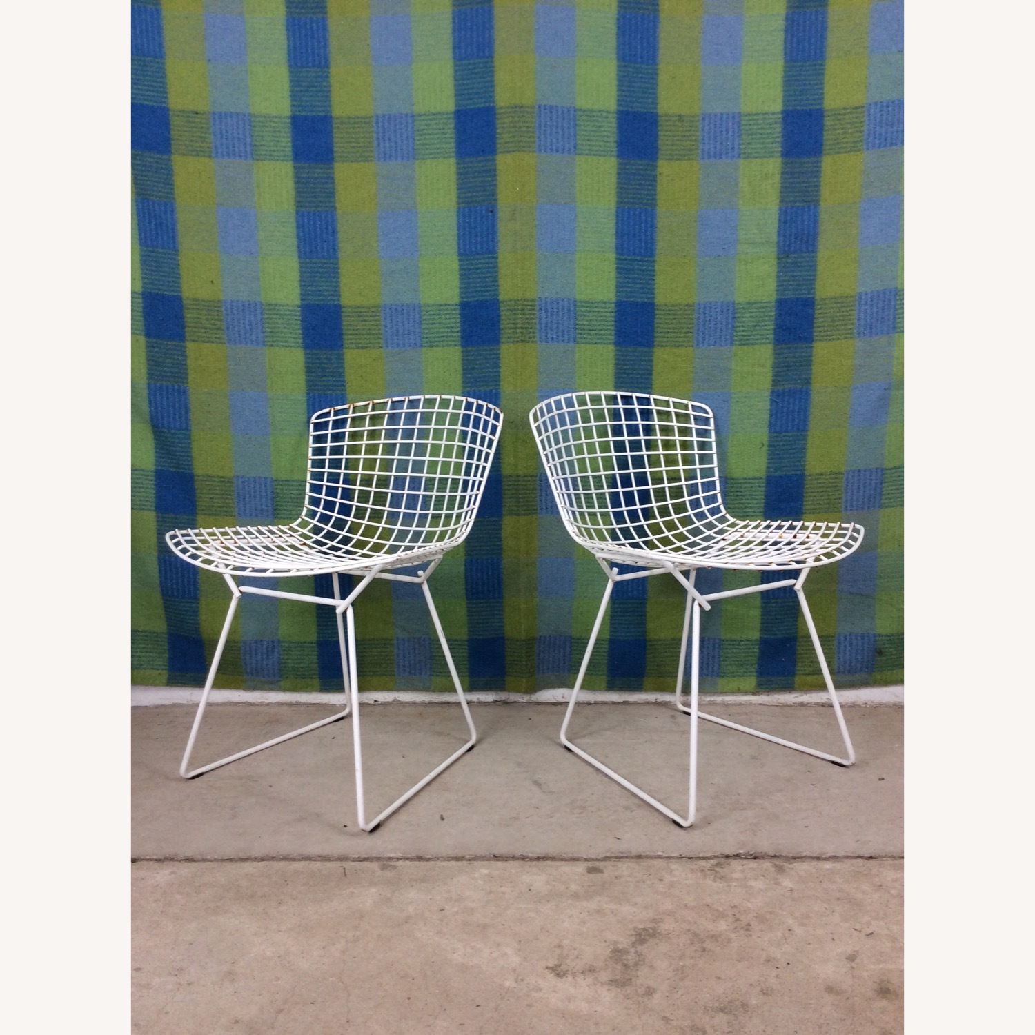 Vintage/Antique Finds White Metal Dining Chairs - image-16