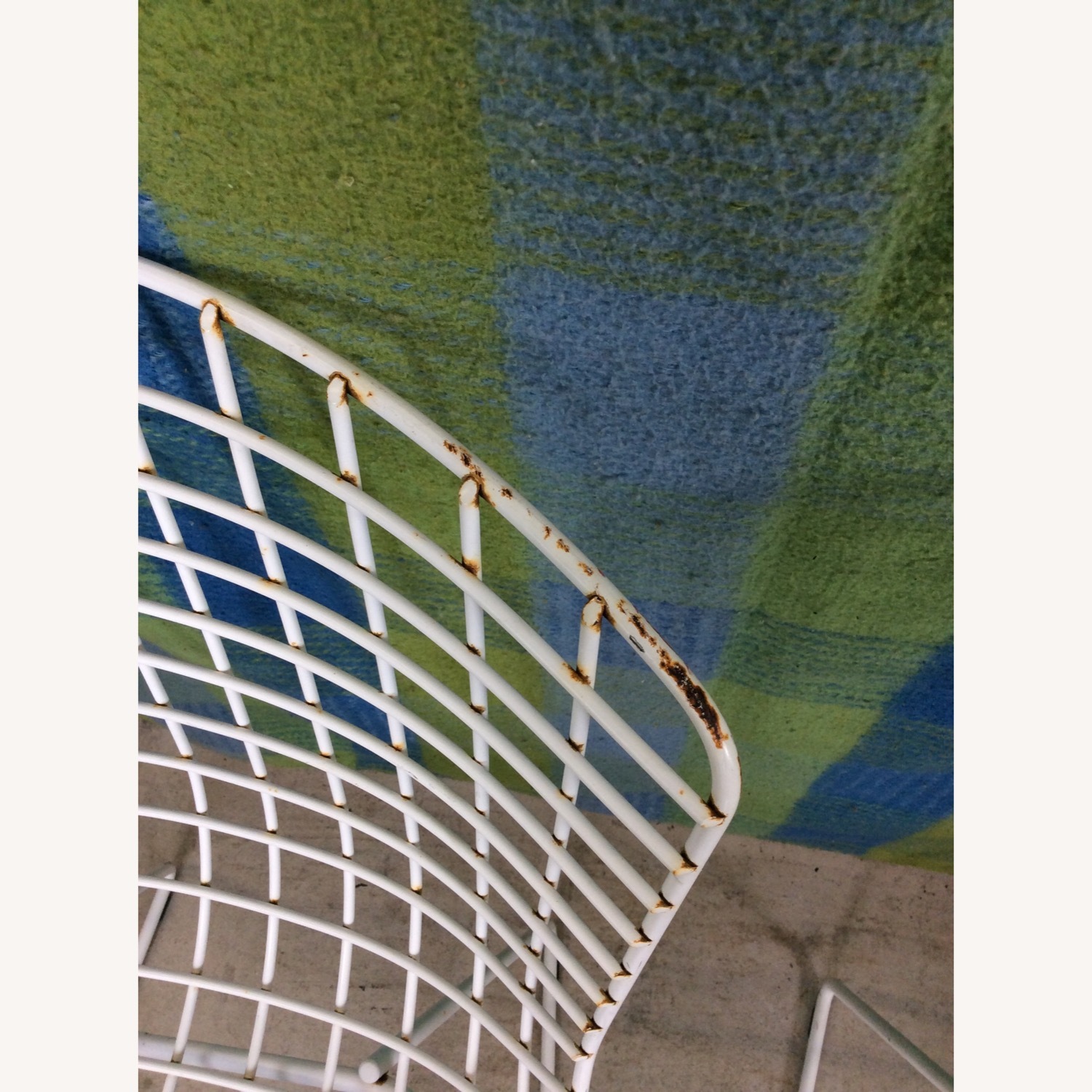 Vintage/Antique Finds White Metal Dining Chairs - image-12