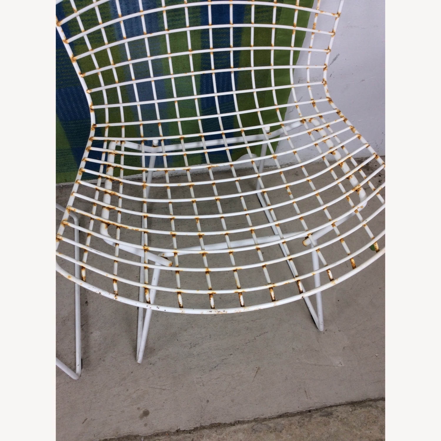 Vintage/Antique Finds White Metal Dining Chairs - image-7