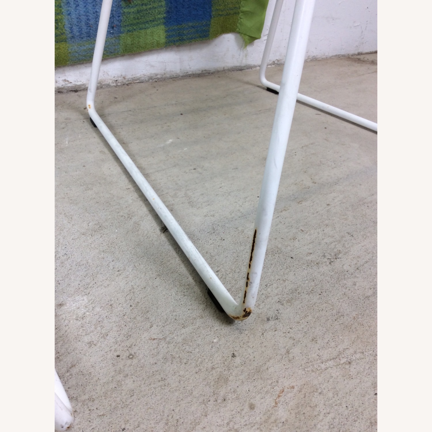 Vintage/Antique Finds White Metal Dining Chairs - image-9