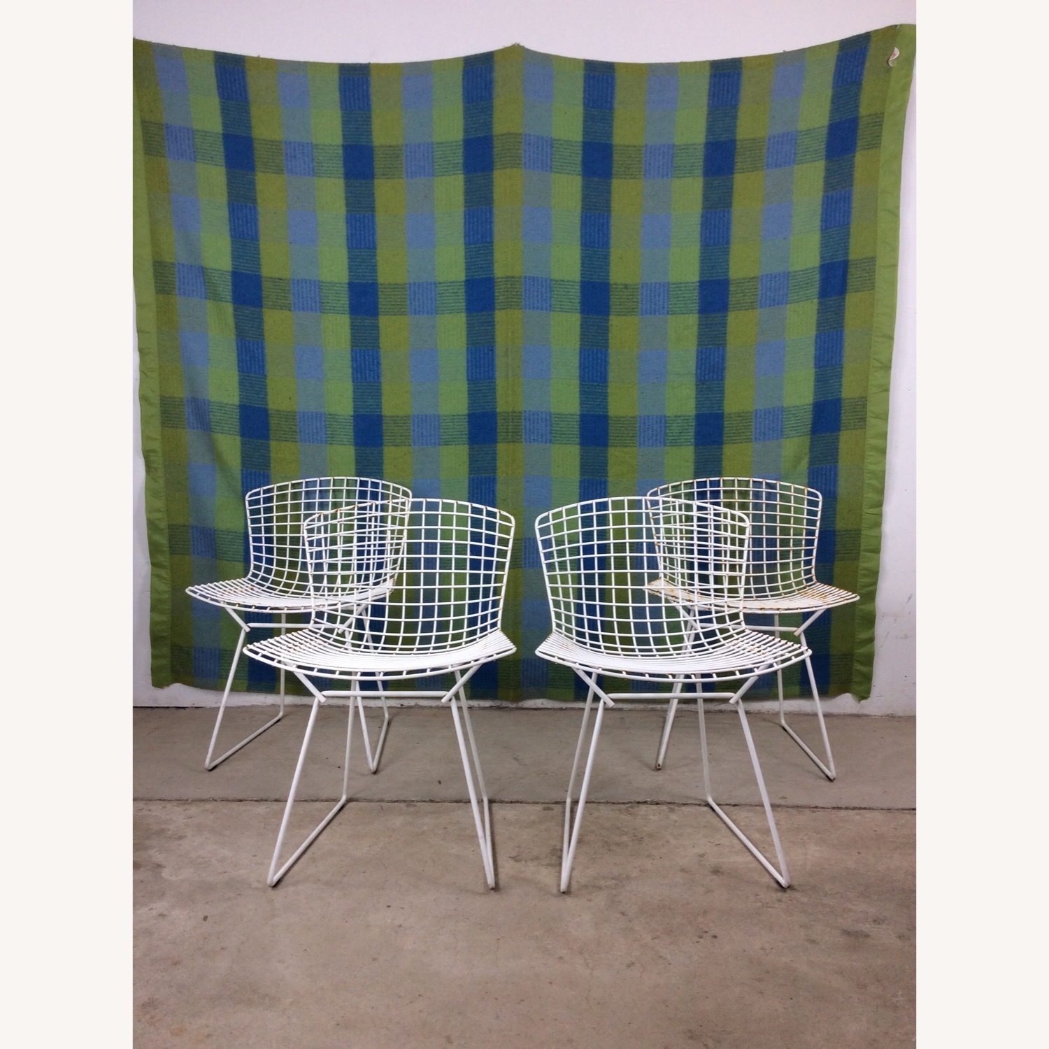 Vintage/Antique Finds White Metal Dining Chairs - image-24