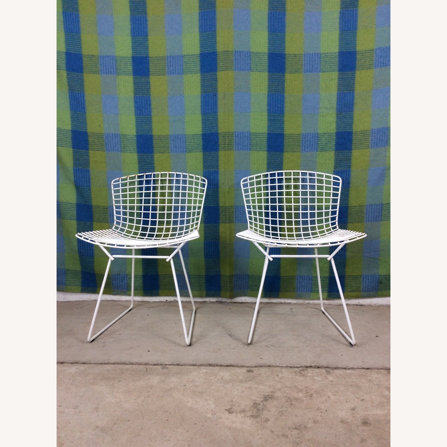 Vintage/Antique Finds White Metal Dining Chairs - image-14