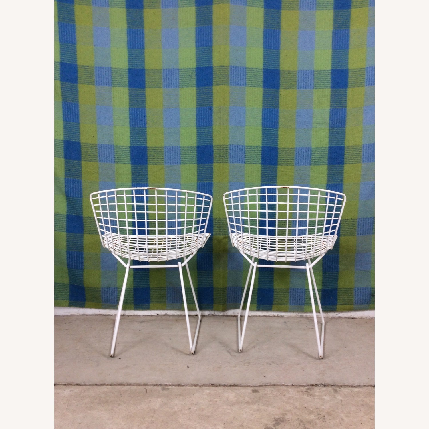 Vintage/Antique Finds White Metal Dining Chairs - image-21