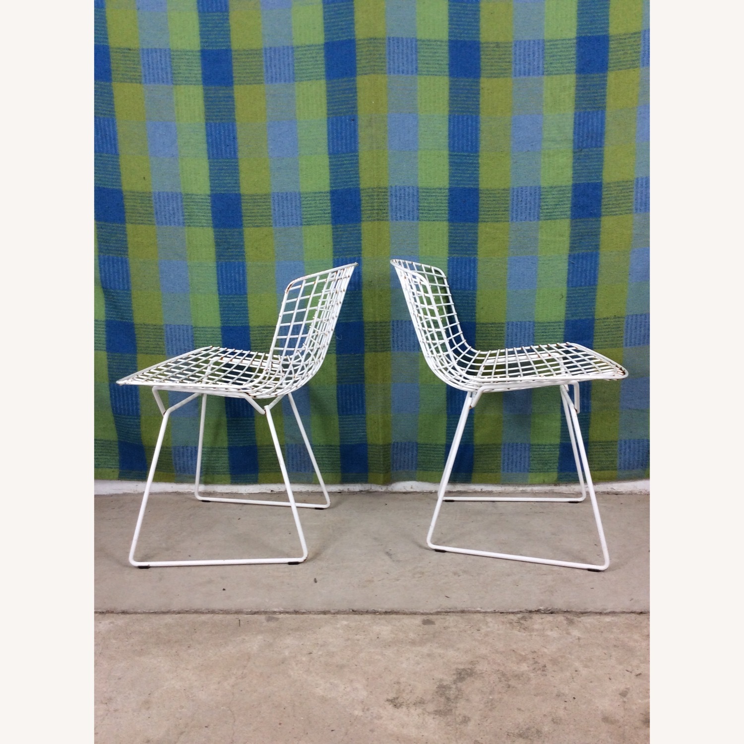 Vintage/Antique Finds White Metal Dining Chairs - image-18