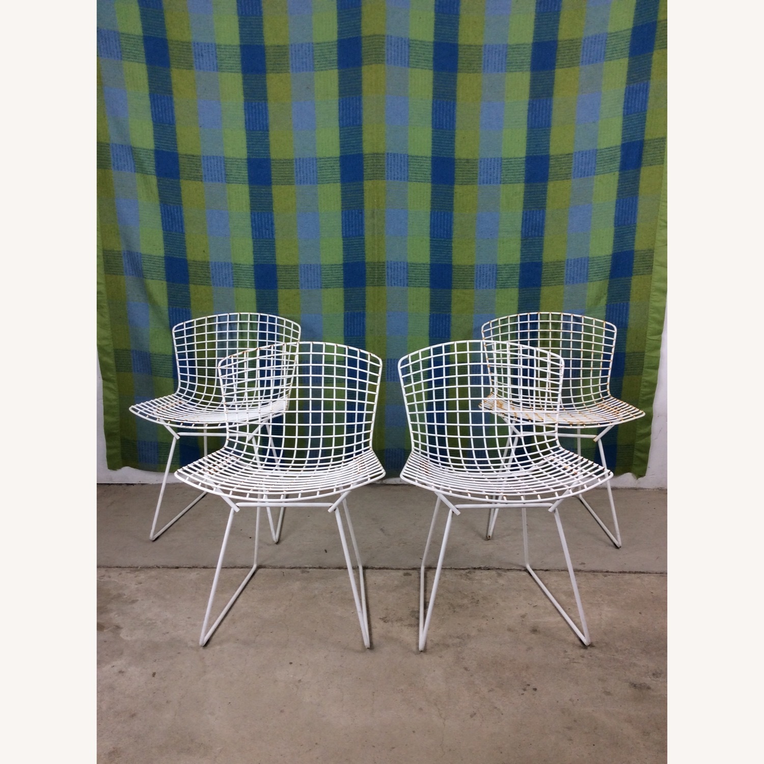 Vintage/Antique Finds White Metal Dining Chairs - image-25