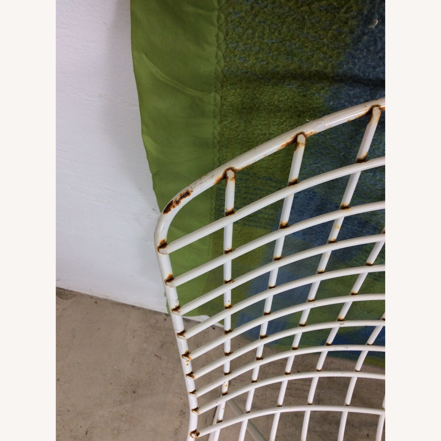 Vintage/Antique Finds White Metal Dining Chairs - image-11