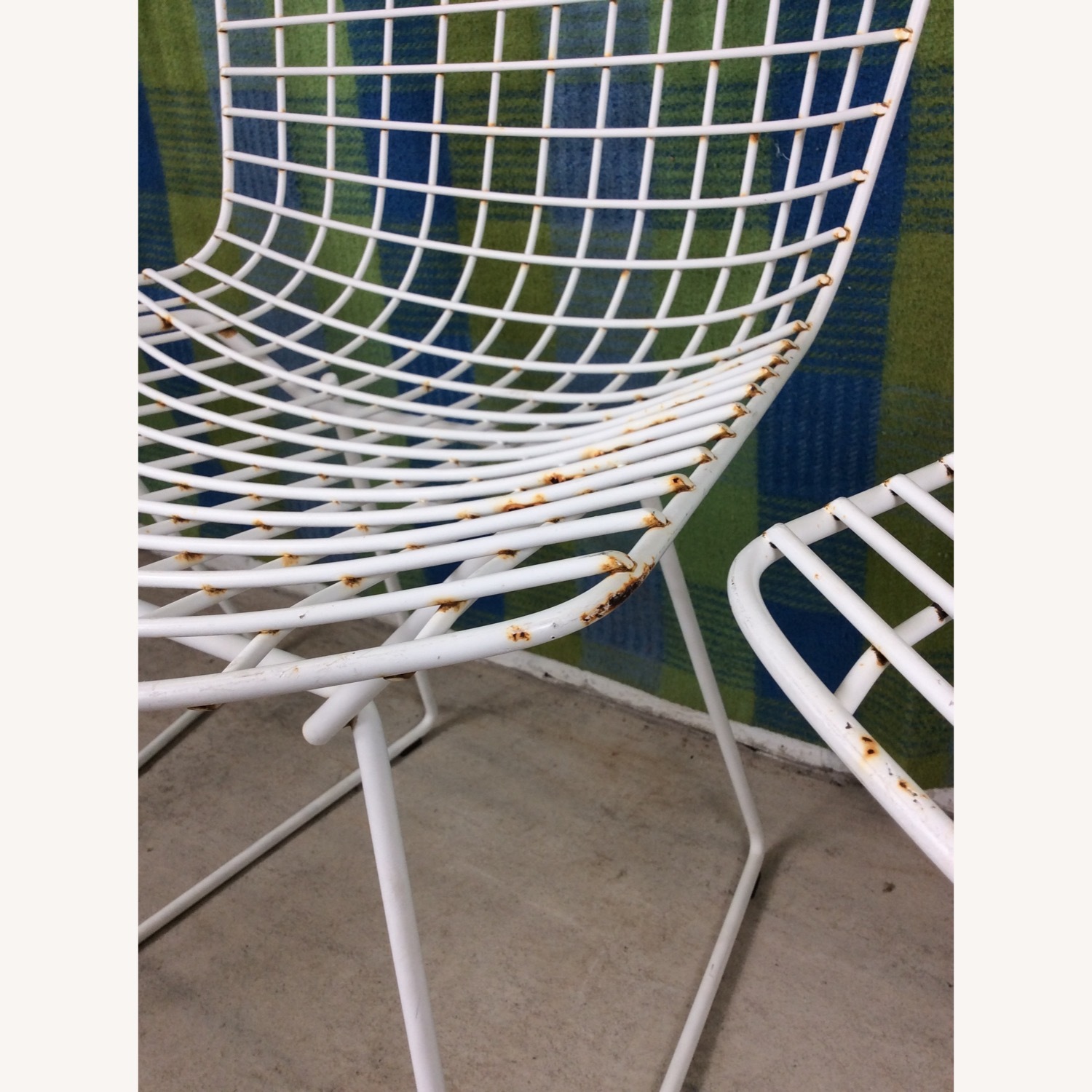 Vintage/Antique Finds White Metal Dining Chairs - image-10