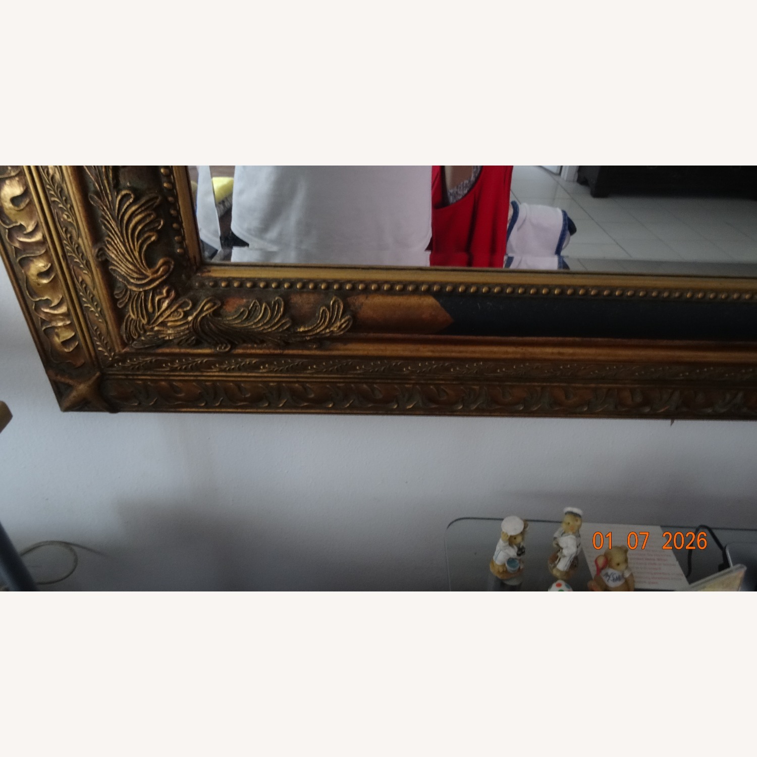 Vintage/Antique Finds Gold Wall Mirror - image-5