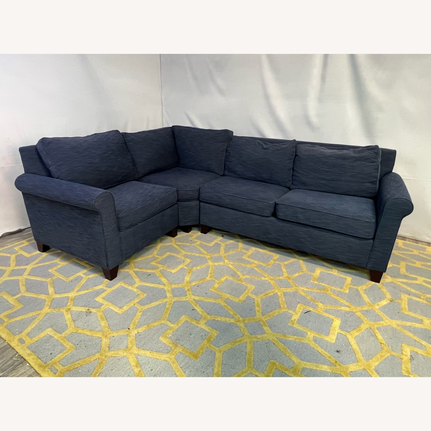 Pottery Barn Cameron Roll Arm Wedge Sectional - image-1