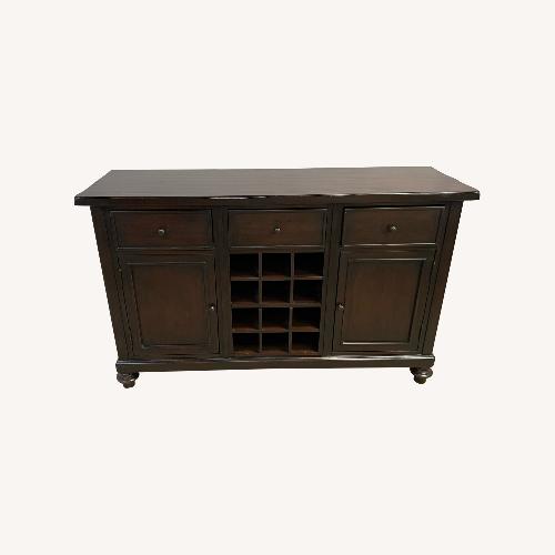 Used Pottery Barn Montego Modular Bar Buffet in Cherry for sale on AptDeco