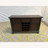 Pottery Barn Montego Modular Bar Buffet in Cherry