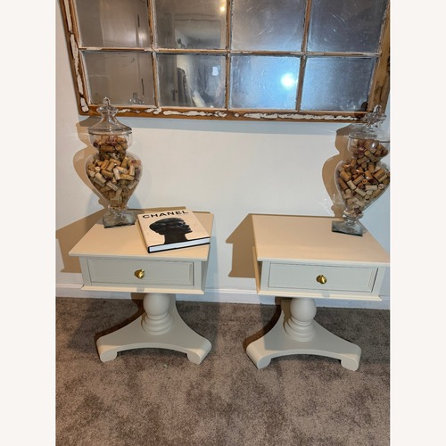 Used Light Gray Wood Side Tables for sale on AptDeco