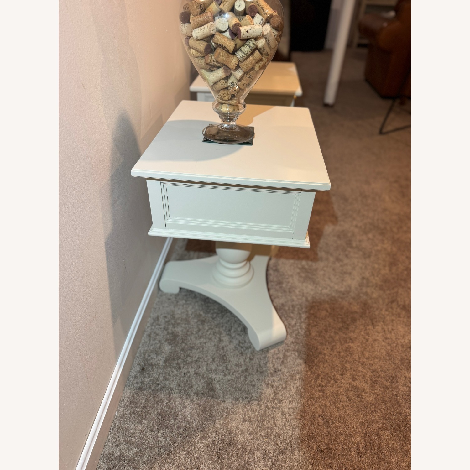 Light Gray Wood Side Tables - image-1