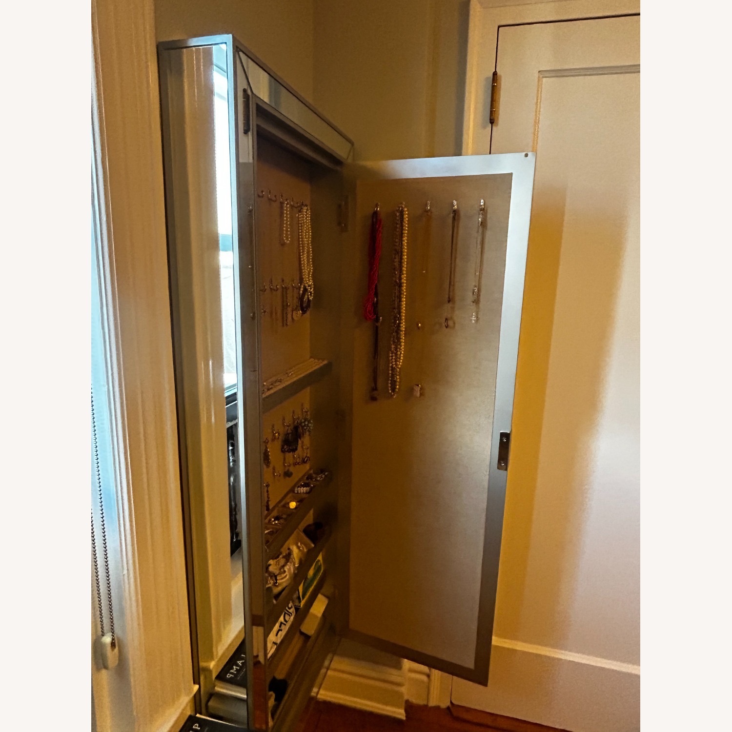 Pottery Barn Park Mirrored Jewelry Closet - image-3
