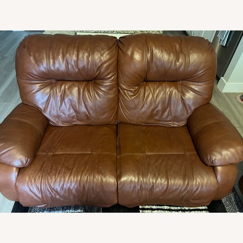 Used Dark Brown Leather 3+ Seater Sofa for sale on AptDeco