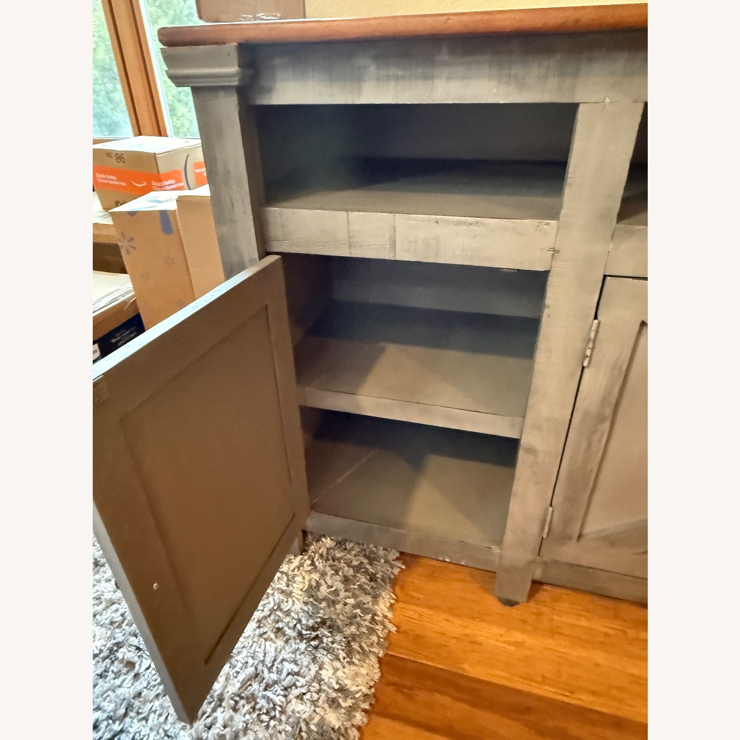 American Furniture Oregon 72” Grey TV Stand - image-4