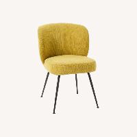 West Elm Greer Yellow Fabric Dining Chair