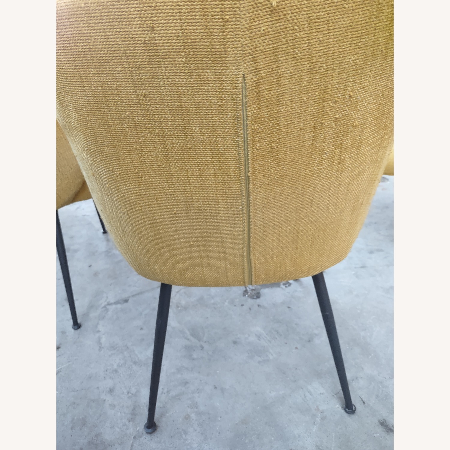 West Elm Greer Yellow Fabric Dining Chair - image-1