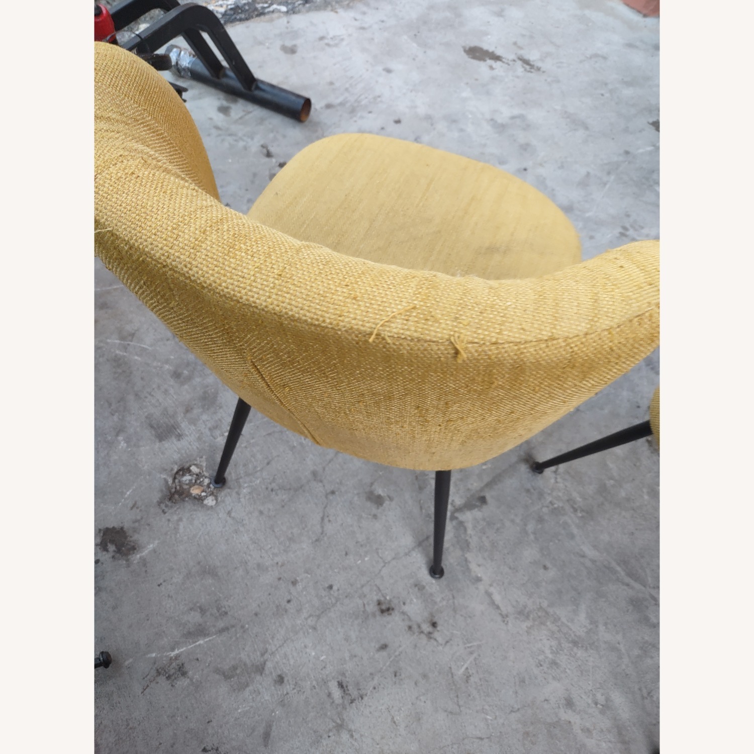 West Elm Greer Yellow Fabric Dining Chair - image-2