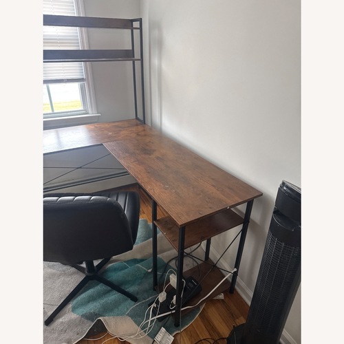 Used Dark Brown Desk for sale on AptDeco